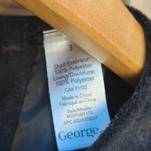 GIRLS Christmas Dress Size 3 Plaid Skirt Velvet Top Fancy Dress Petticoat - Picture 2 of 4